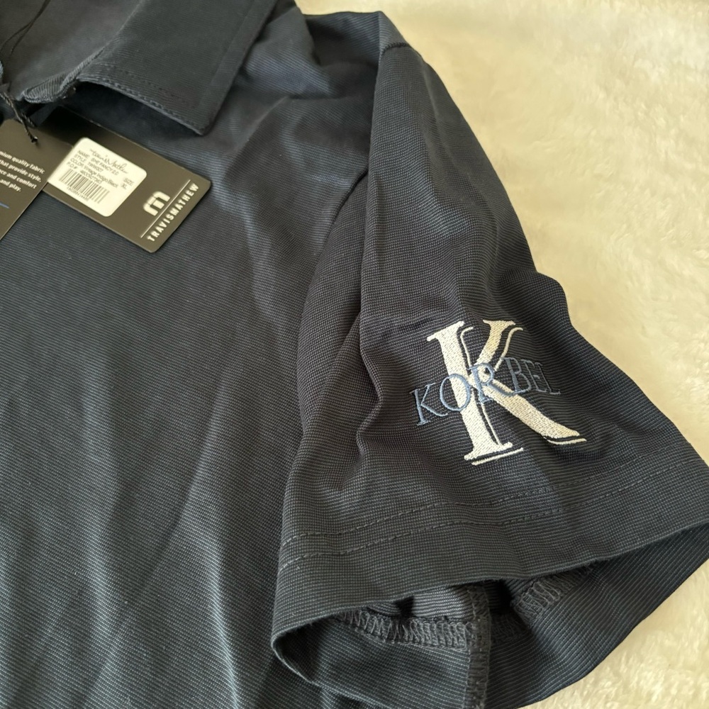 Travis Matthew Women's She Fancy 2.0 Polo Shirt Vintage Indigo/Black Size XL - Picture 8 of 12